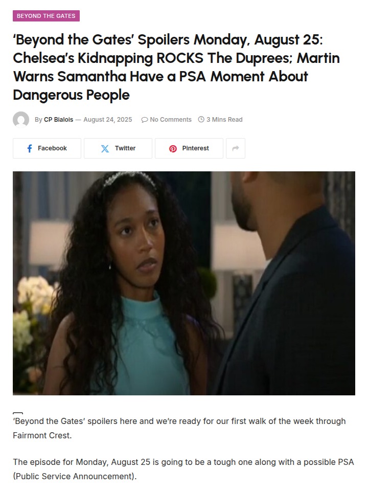 Chelsea’s Kidnapping Shocks Fairmont! 😱