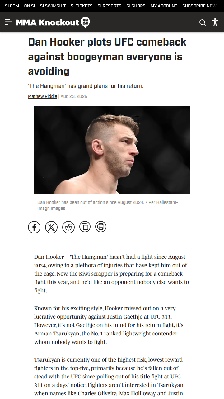 Hangman Calls Out UFC’s Most Avoided Man