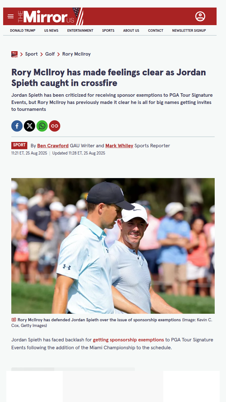 Spieth’s Sponsor Invites: Fair Play or Favoritism?