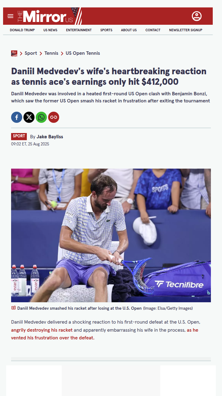 US Open Drama: Meddy’s Meltdown & Wife’s Reaction