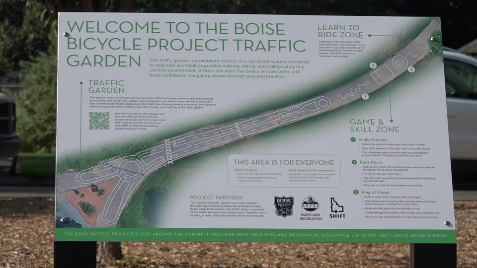 Boise’s new traffic garden makes biking safer for kids