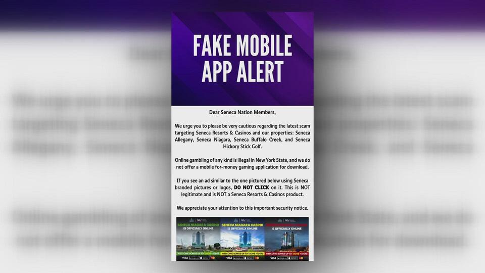 Fake Seneca gaming app scam hits Buffalo