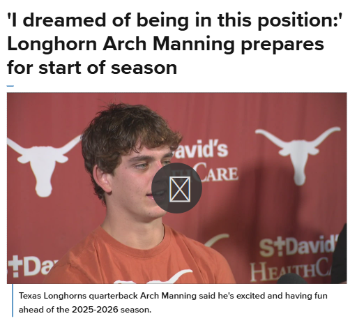 Arch Manning brings fresh energy to Longhorns