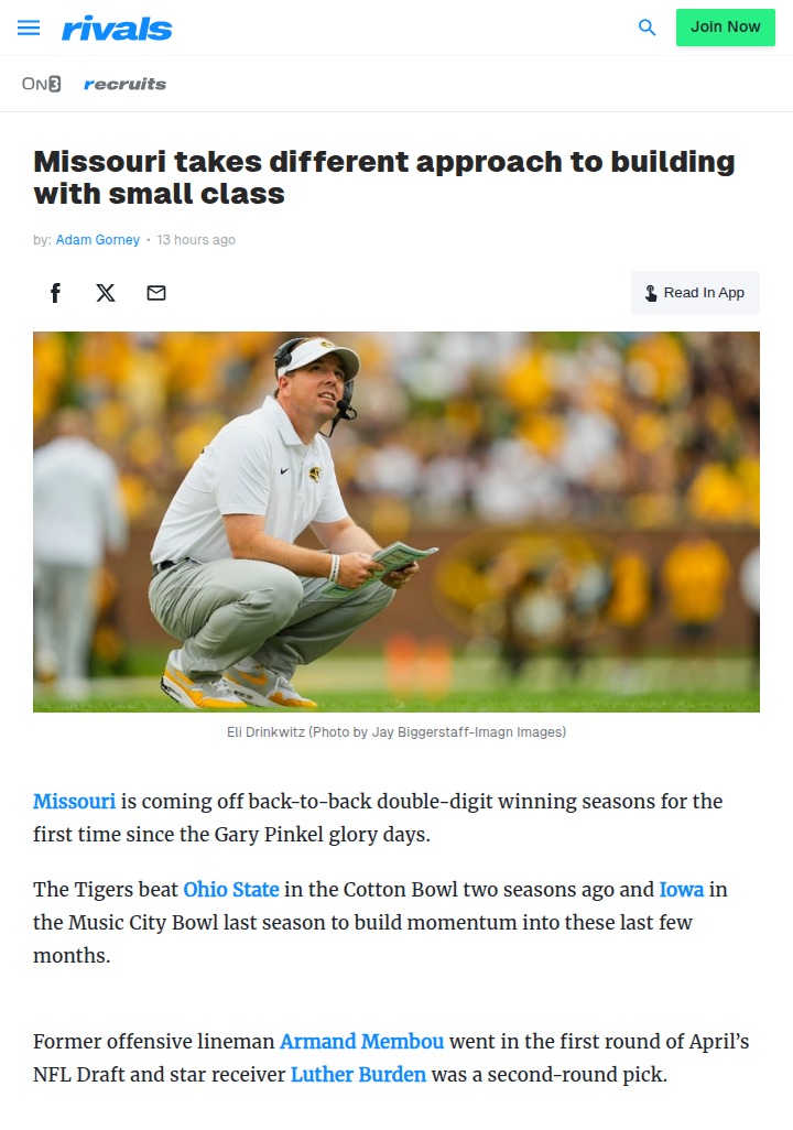 Missouri football bets big on transfers, not numbers