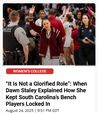 How Dawn Staley keeps every Gamecock motivated