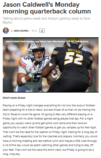 Friday night lights shake up Auburn football