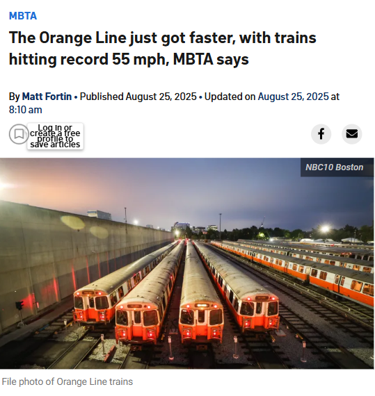 Orange Line trains now hit 55 mph—what it means for your commute