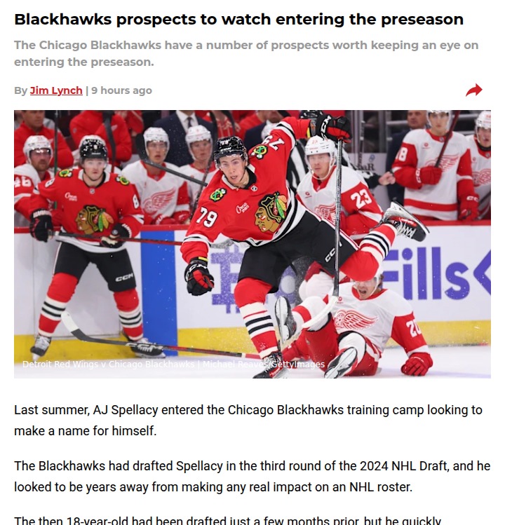 Young Blackhawks ready to shake up preseason