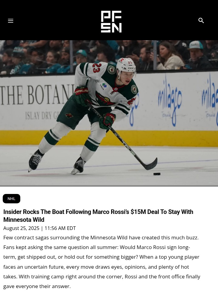 Marco Rossi’s $15M deal shakes up Wild’s future