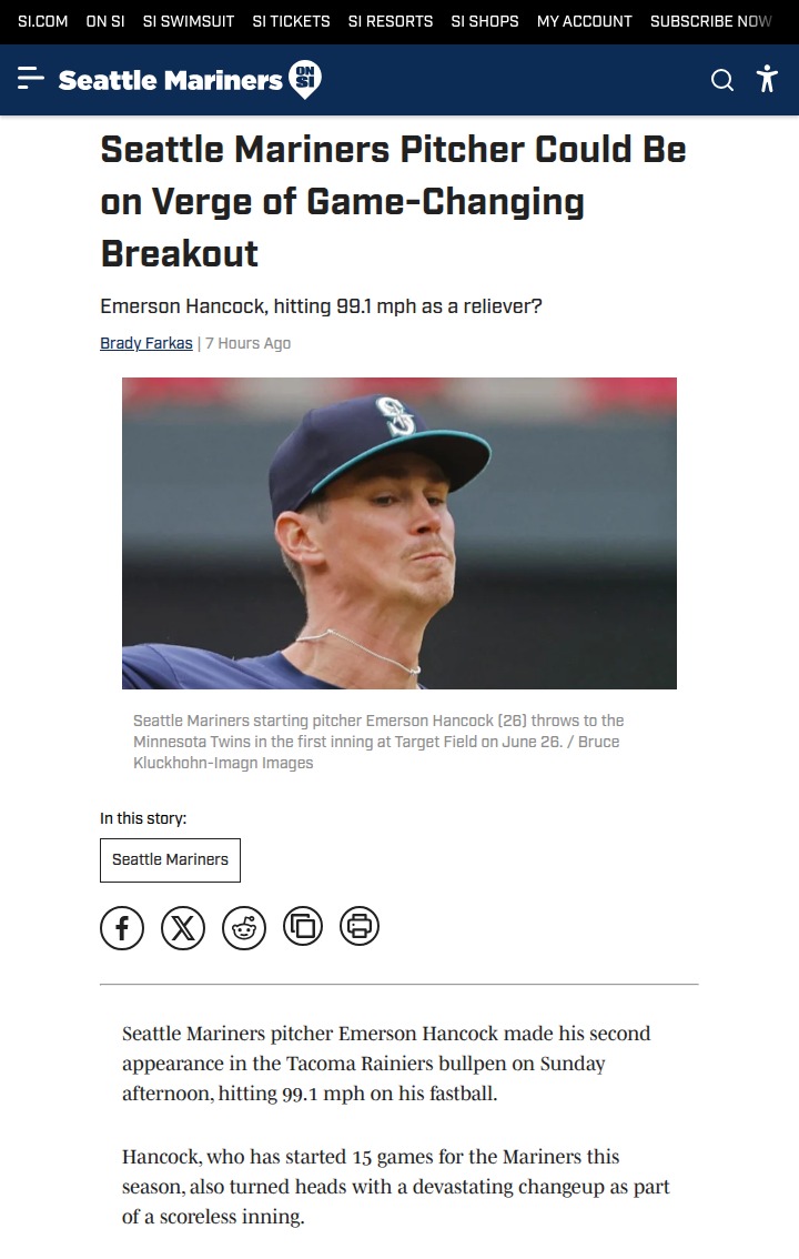 Mariners’ bullpen could get a major boost soon