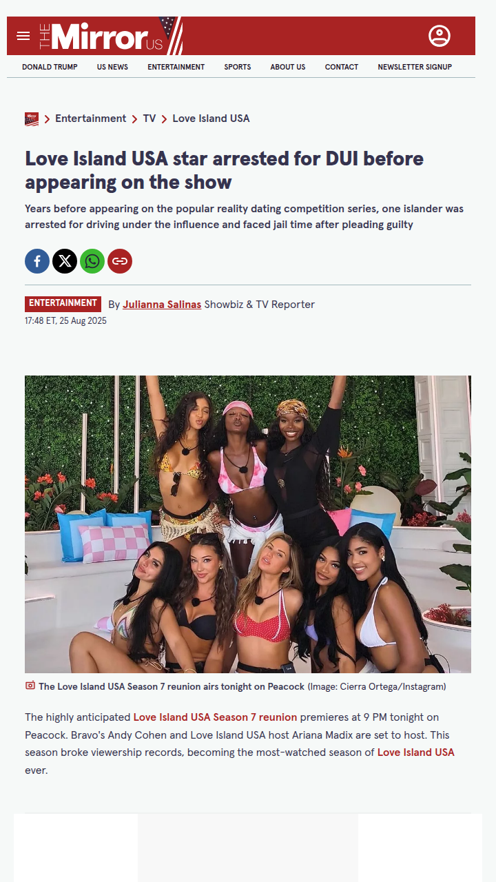 Love Island S7 Reunion: Cierra's DUI Scandal 🚨