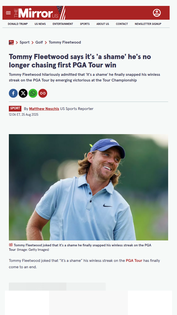 Fleetwood Breaks PGA Tour Drought at Last!