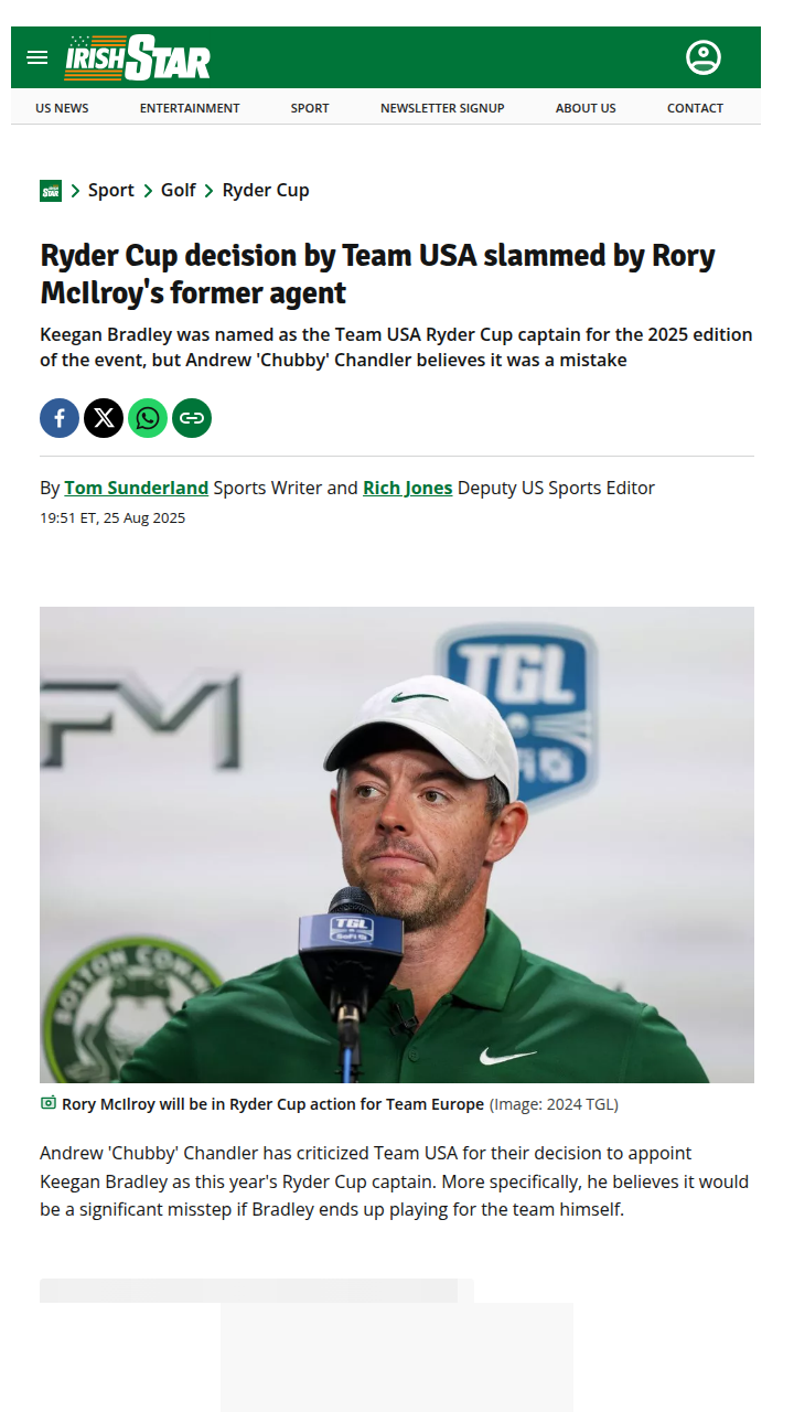Keegan Bradley: Captain or Player? Ryder Cup Drama