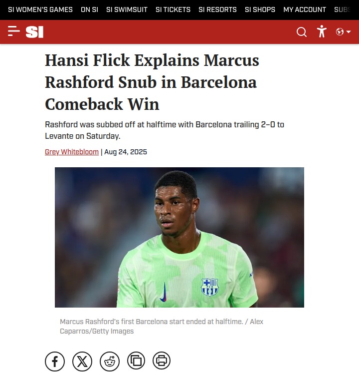Flick’s Tactical Switch: Rashford Benched in Barca Thriller
