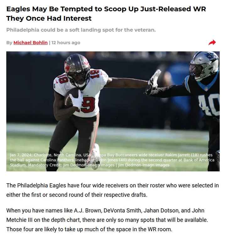 Could Rakim Jarrett shake up the Eagles’ WR room?