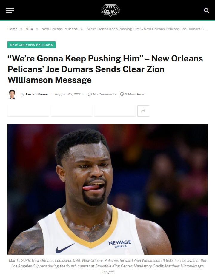 Pelicans double down on Zion’s future