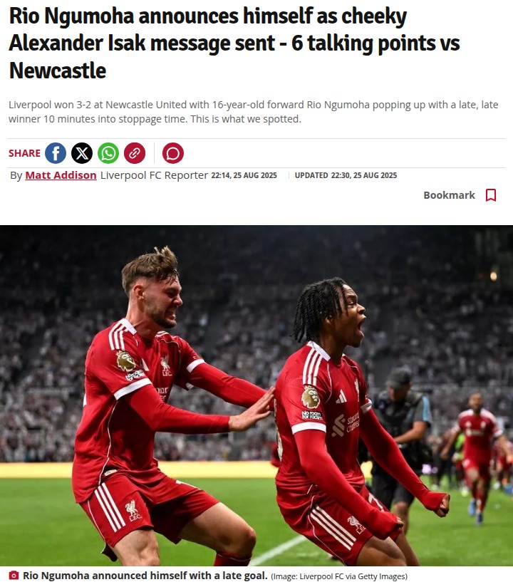 Ngumoha’s Late Heroics Stun Newcastle!