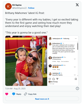Brittany Mahomes shines at Chiefs events