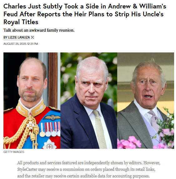 Charles Picks a Side in Royal Feud 👑