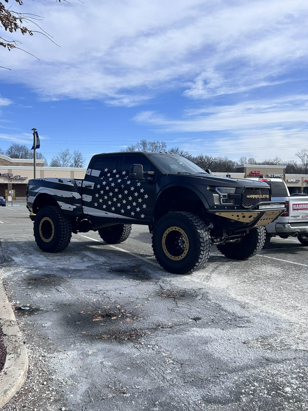 The haters are crying about my lifted truck but the only thing I hear is compliments.