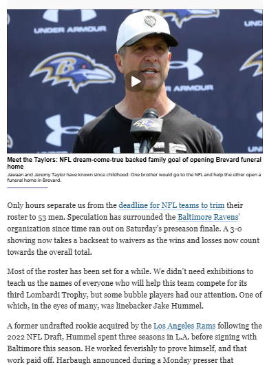 Ravens add Jake Hummel to final roster
