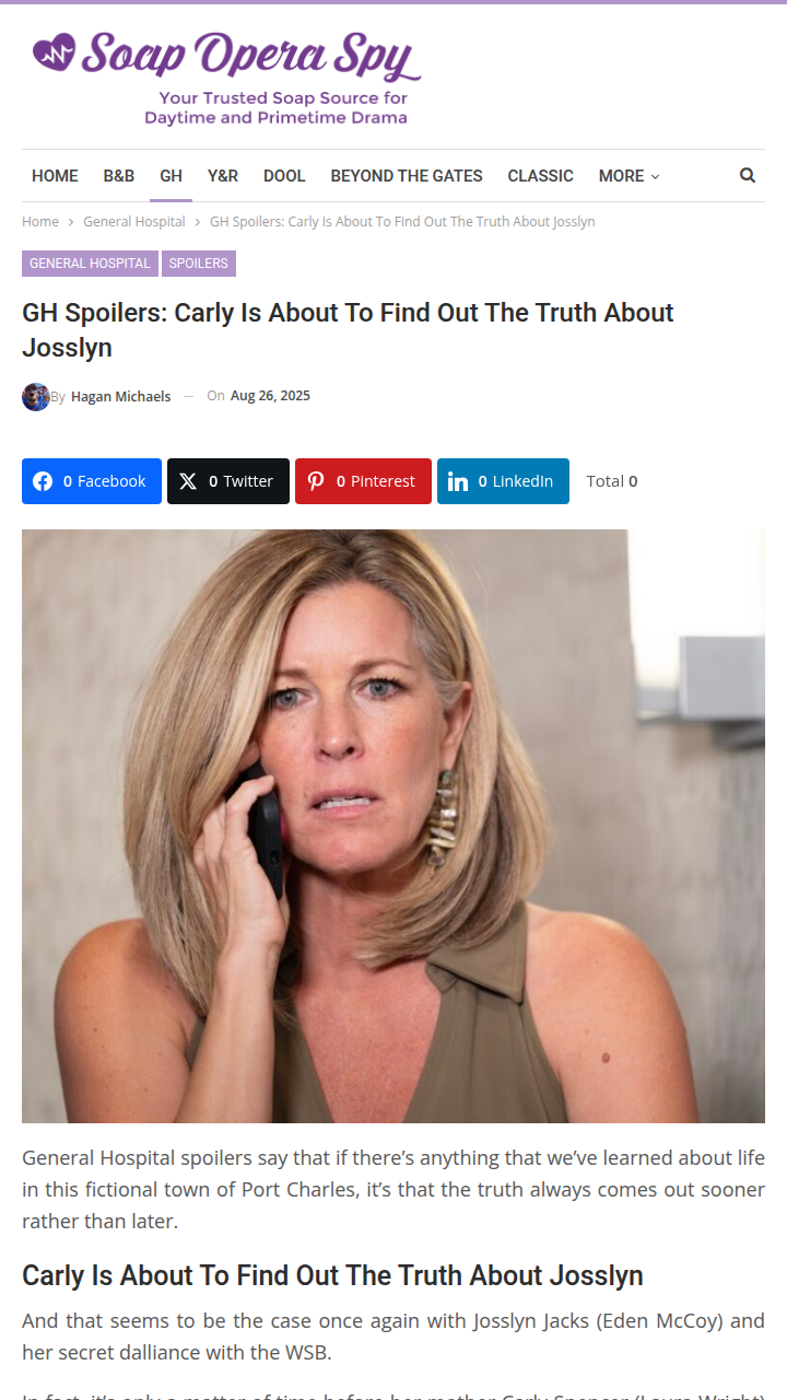 Carly’s world is about to turn upside down