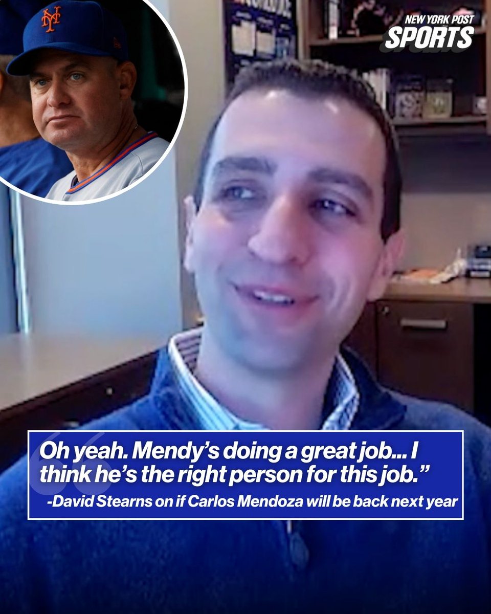 Mets fans: Stearns backs Mendoza for 2026