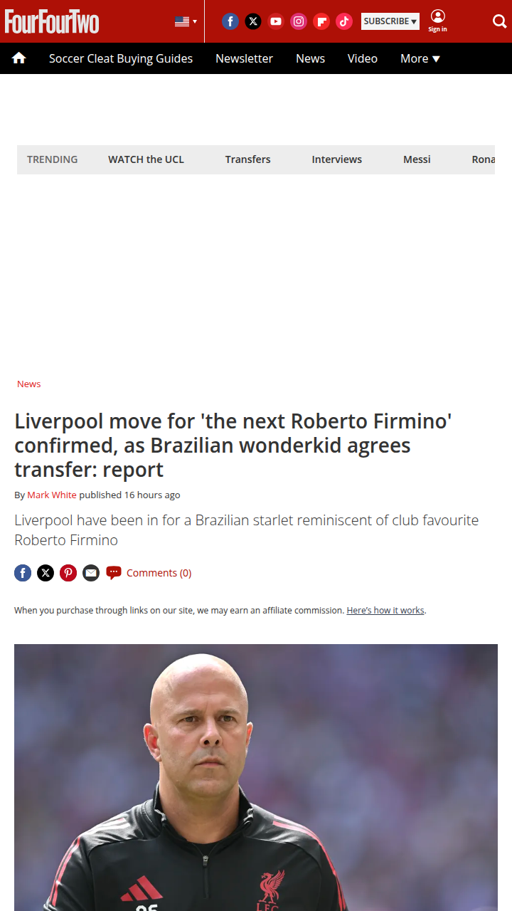 Reds Miss Out on 'Next Firmino' to Shakhtar