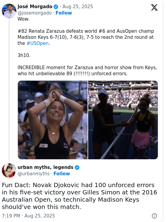 US Open Shock: Keys’ 89 Errors Stun Fans