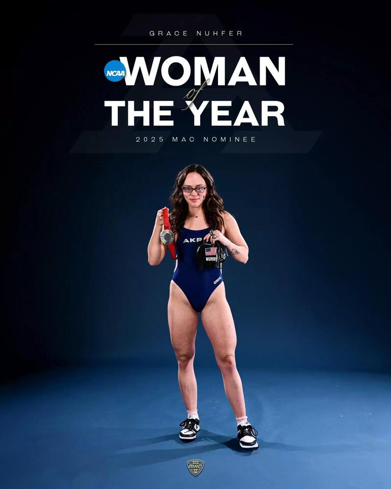Akron’s Nuhfer makes NCAA history
