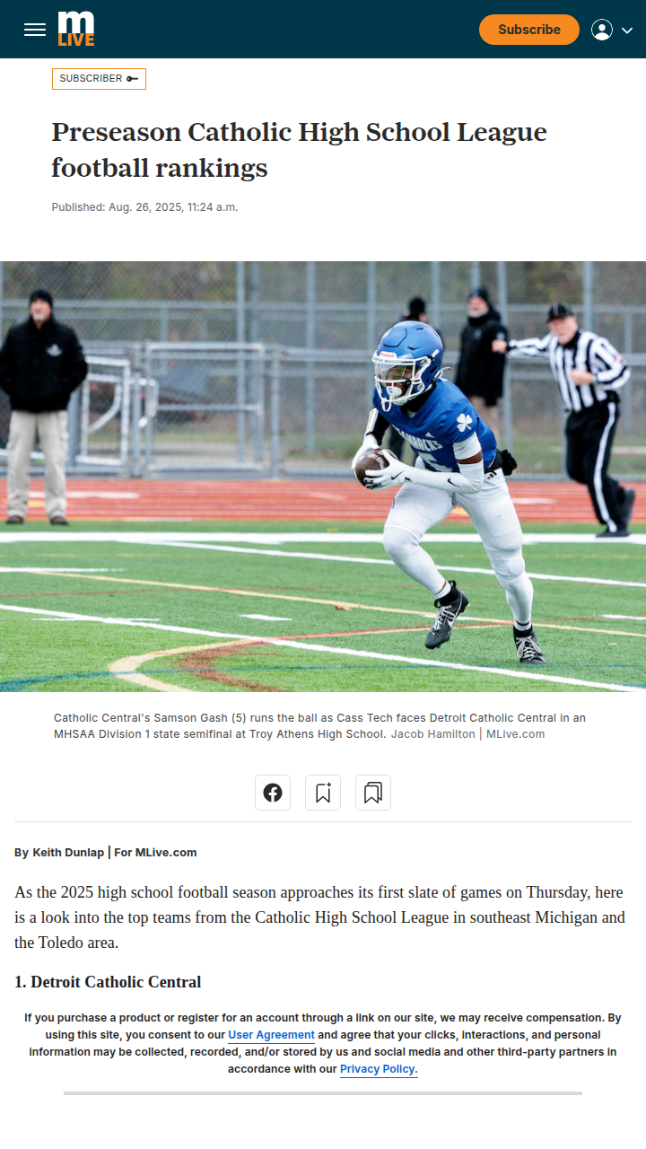 Who’s your pick for Catholic League football?