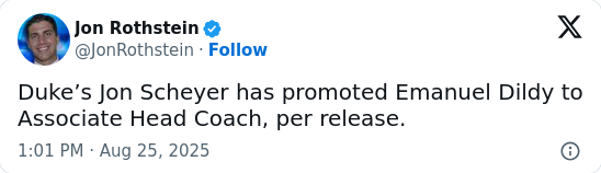 Duke’s recruiting mastermind gets a big promotion