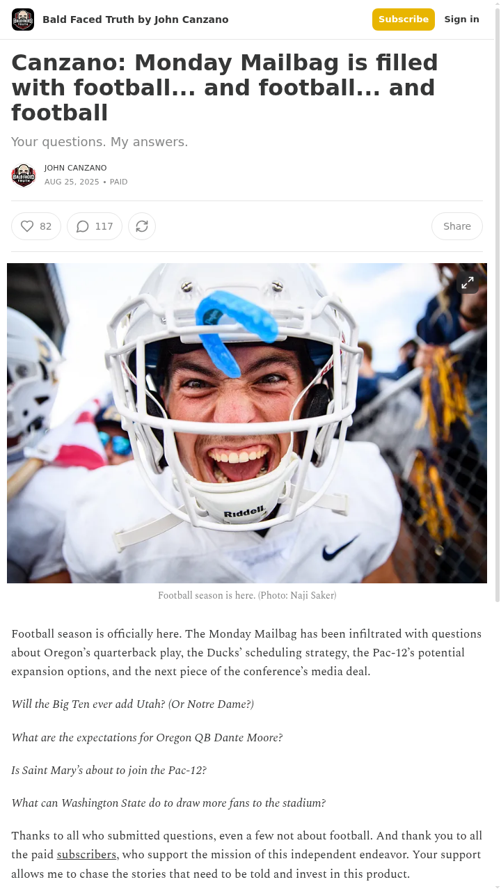 Oregon football talk takes over the Monday Mailbag