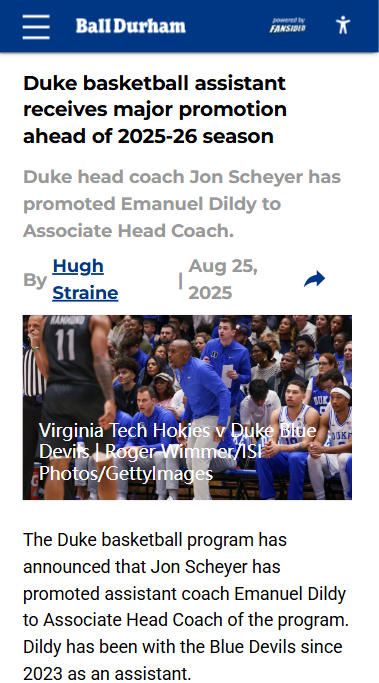 Duke’s recruiting mastermind gets a big promotion