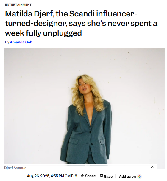 Matilda Djerf Can’t Log Off—Ever!
