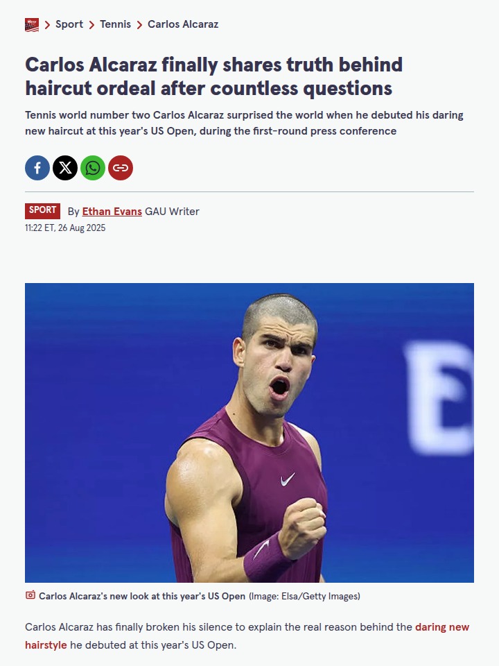 Alcaraz’s US Open Buzzcut: What Really Happened?
