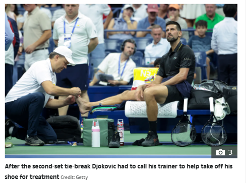 Djokovic Battles Through US Open Toe Scare