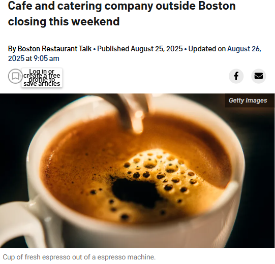West Newton’s Lavender Cafe closes early