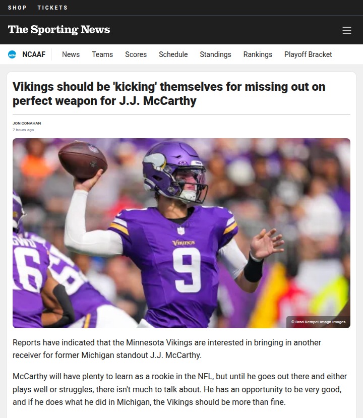 Should Vikings have landed Terry McLaurin?