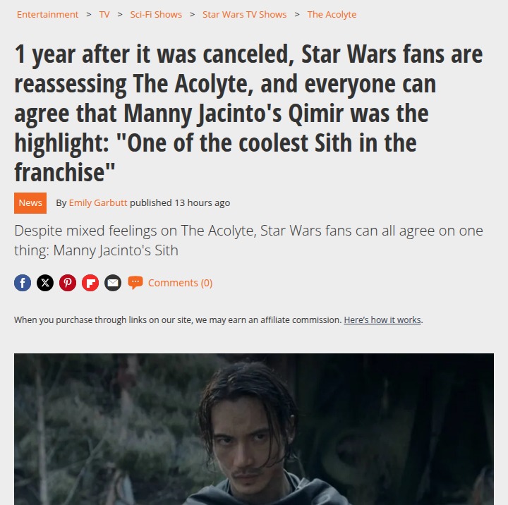 Qimir’s Sith Twist Stole The Acolyte Show 😱