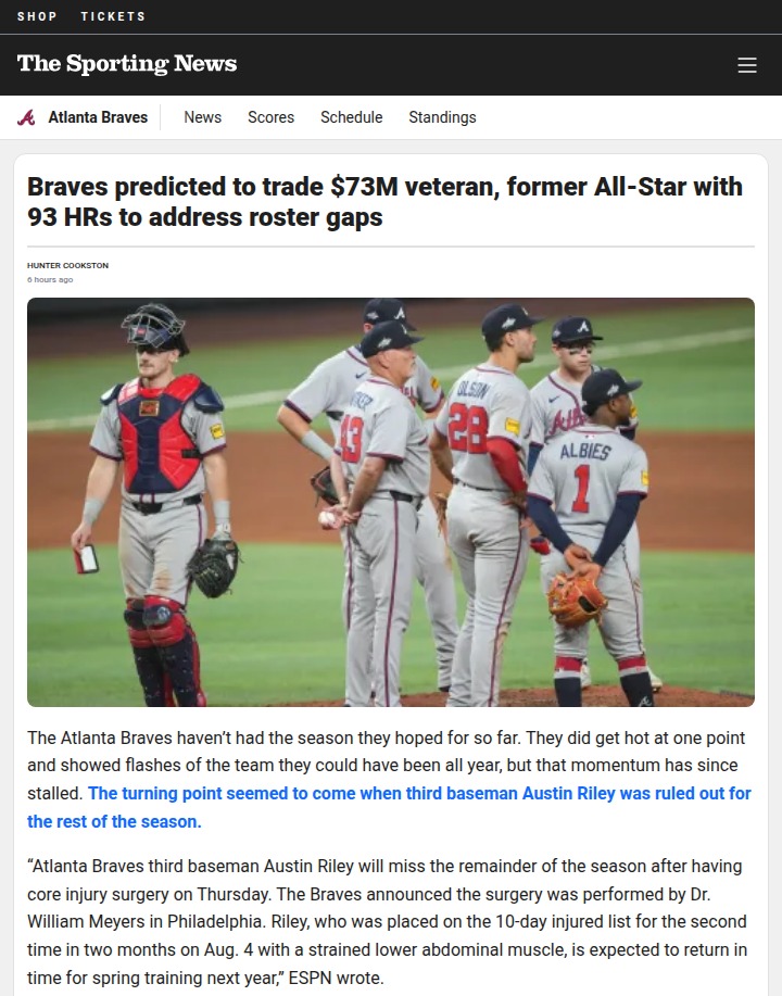 Braves eye major shakeup: Murphy trade on the table