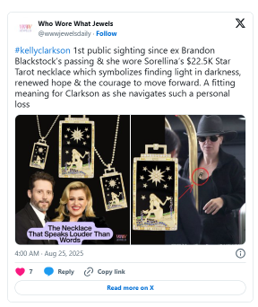 Kelly’s $22K Necklace Sparks Fandom Debate ✨