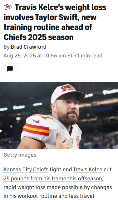 Travis Kelce’s new routine: Less travel, more focus