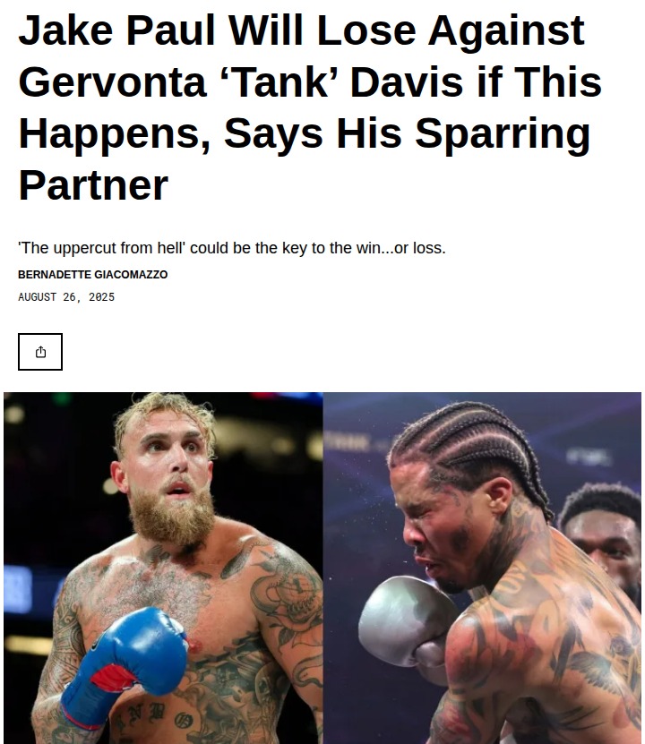 Tank vs Jake Paul: Can Size Save The Problem Child?