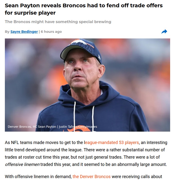Broncos Fend Off Trade Calls for Frank Crum