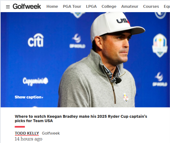 Keegan Bradley’s Ryder Cup Picks: Will He Choose Himself?