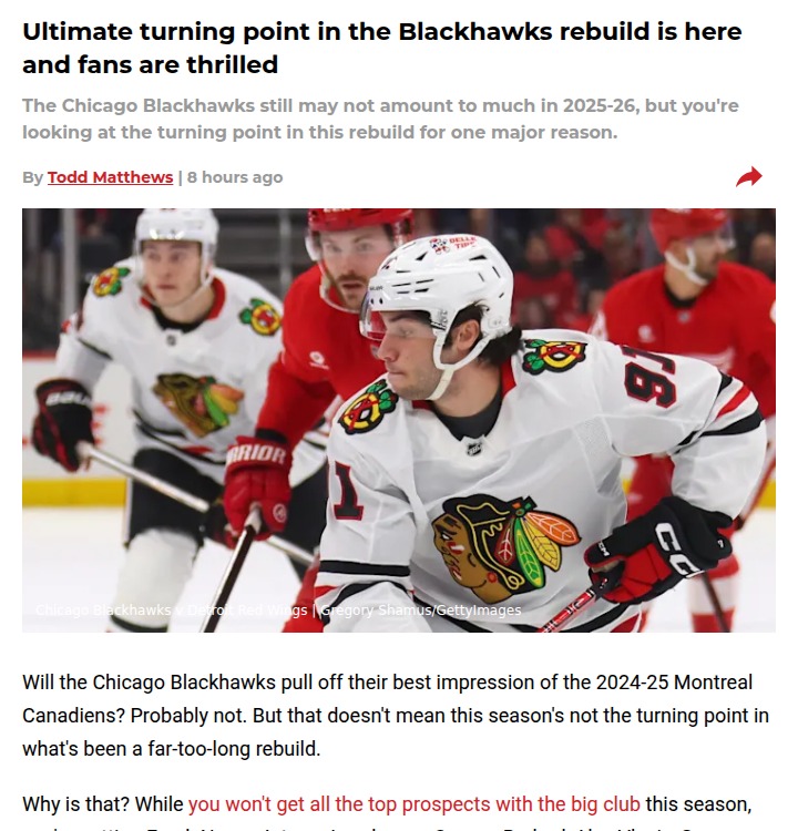 Blackhawks youth movement set to shake up Chicago