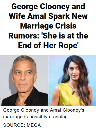 Clooney Marriage Drama: Trouble in Paradise?