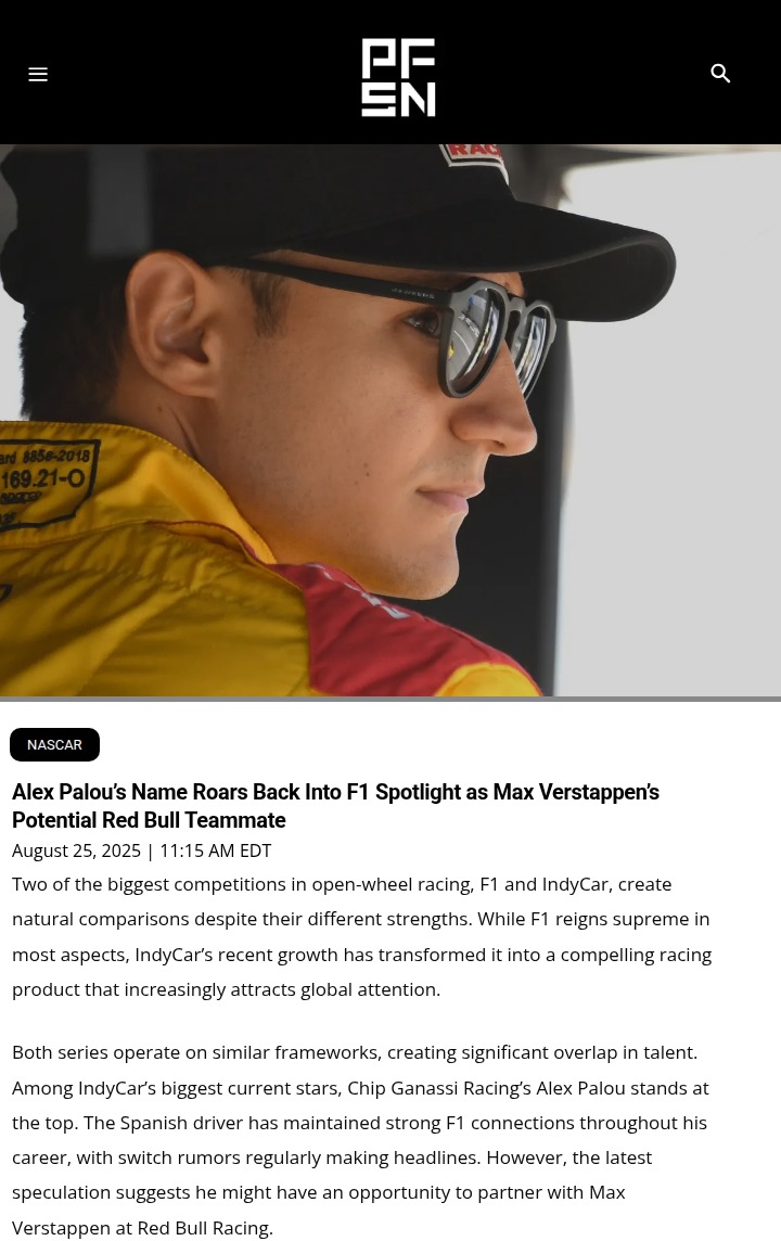 Could Palou Be the Missing Piece for Red Bull?