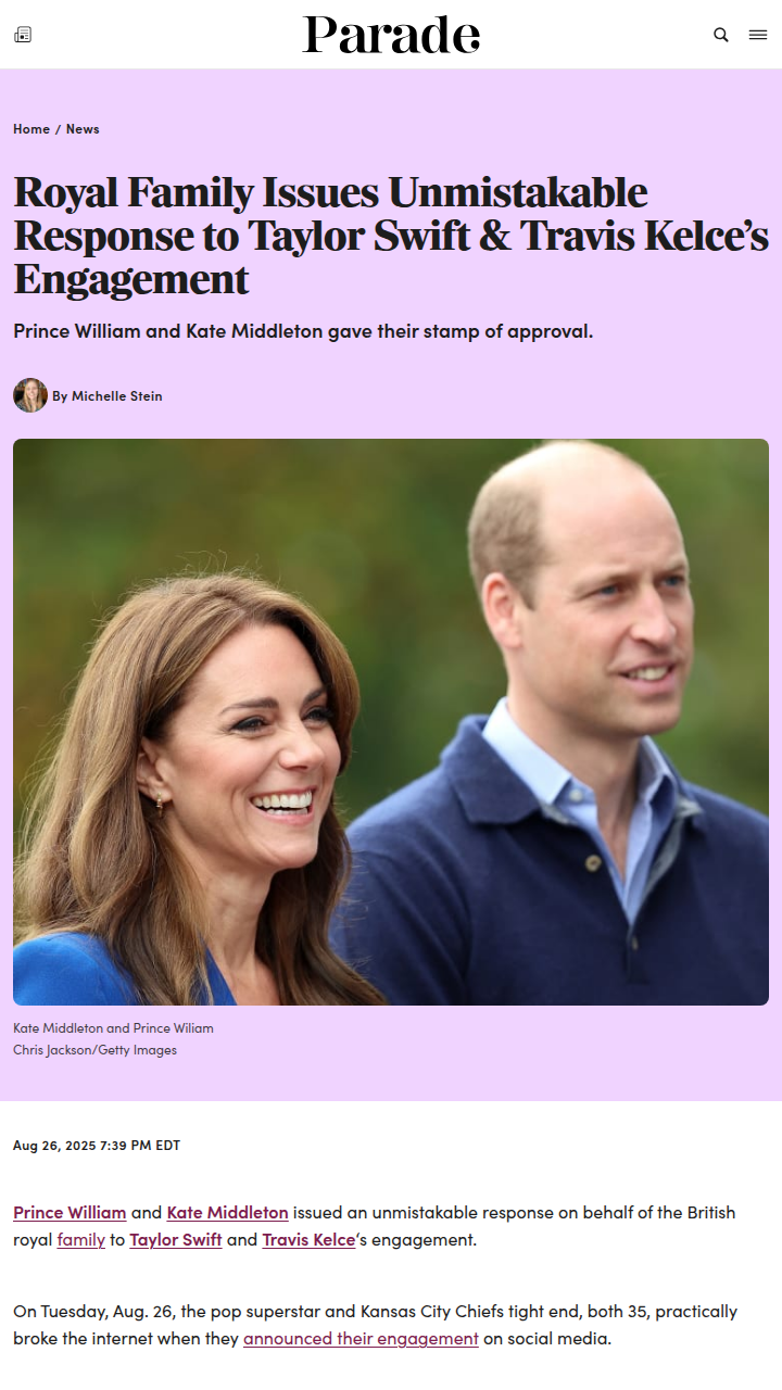 Royal Family Approves Taylor Swift Engagement 💍